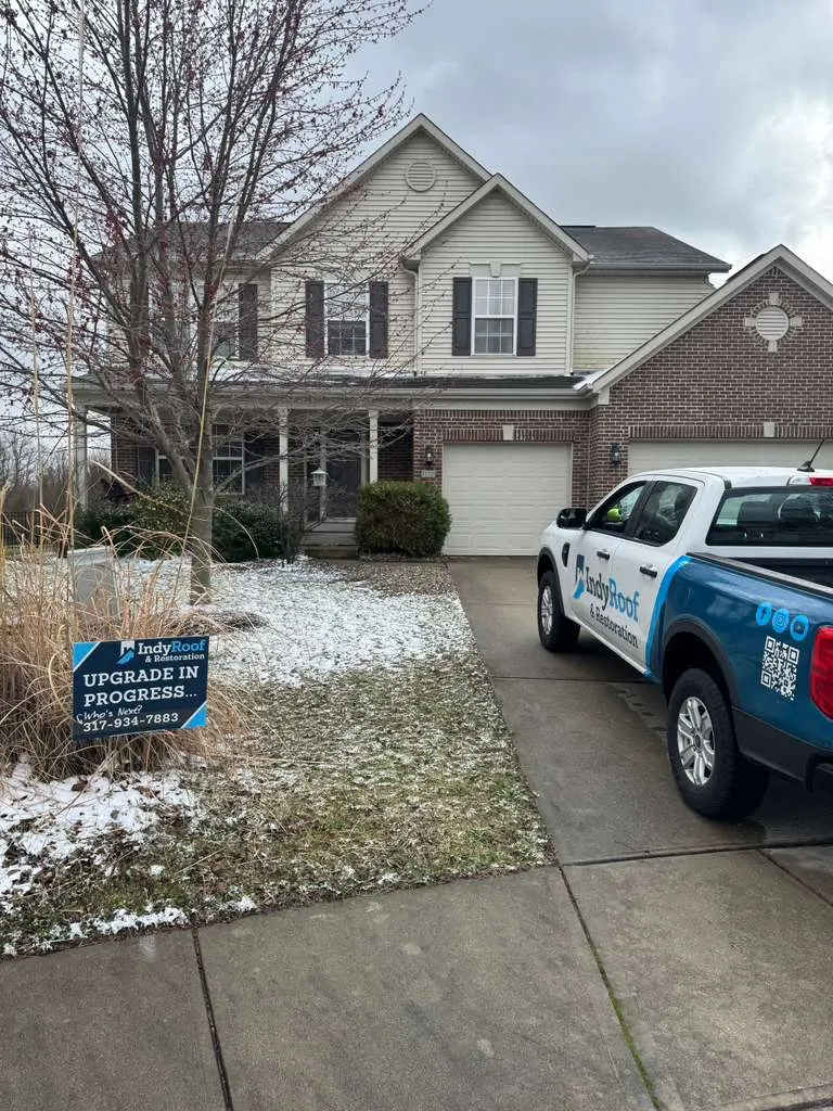 Storm damage documented on a Pendleton home
